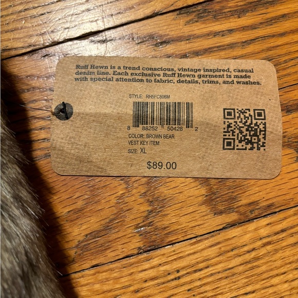 Ruff Hewn Vest NWT - Picture 3 of 9